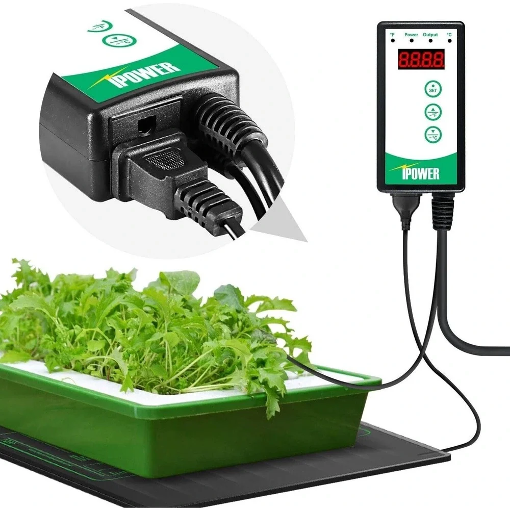 iPower‎ Digital Heat Mat Thermostat Controller Seed Germination Reptiles Brewing